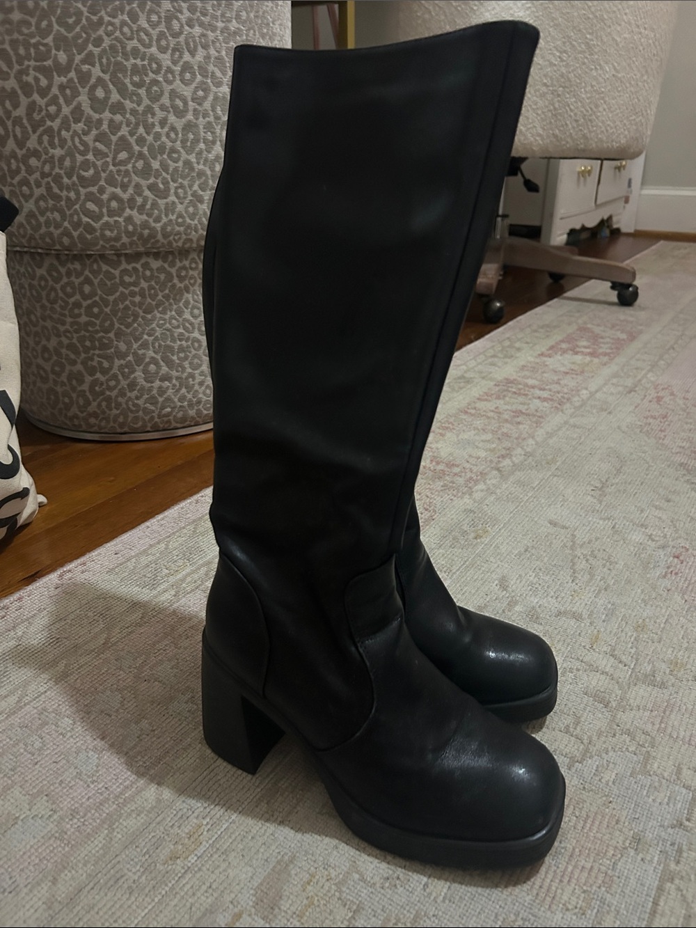 Tall Platform Black Boots